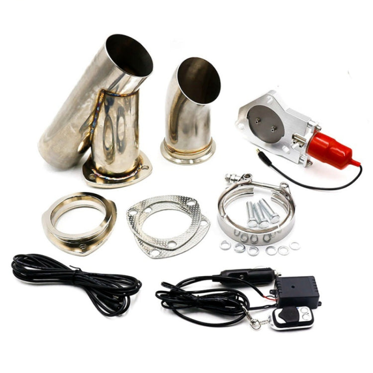 Stainless Steel Car Remote Control Electric Exhaust Valve Pipe Set, Size: 3 inch, YC100414 YC100414