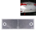 10 PCS Car Rear Bumper Warning Plastic Reflector and Sign White