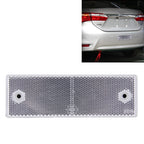 10 PCS Car Rear Bumper Warning Plastic Reflector and Sign White