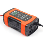 FOXSUR 12V 6A Intelligent Universal Battery Charger for Car Motorcycle, Length: 55cm, US Plug, US Plug, US Plug (Yellow)