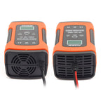 FOXSUR 12V 6A Intelligent Universal Battery Charger for Car Motorcycle, Length: 55cm, EU Plug, EU Plug (Red), EU Plug (Yellow)