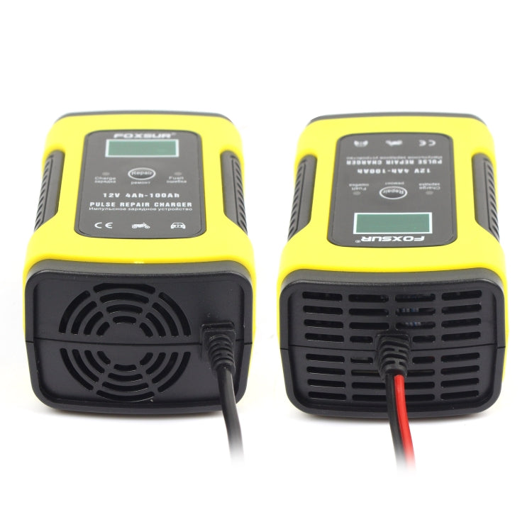 12V 6A Intelligent Universal Battery Charger for Car Motorcycle, Length: 55cm, UK Plug, UK Plug (Red), UK Plug (Yellow) – TPU