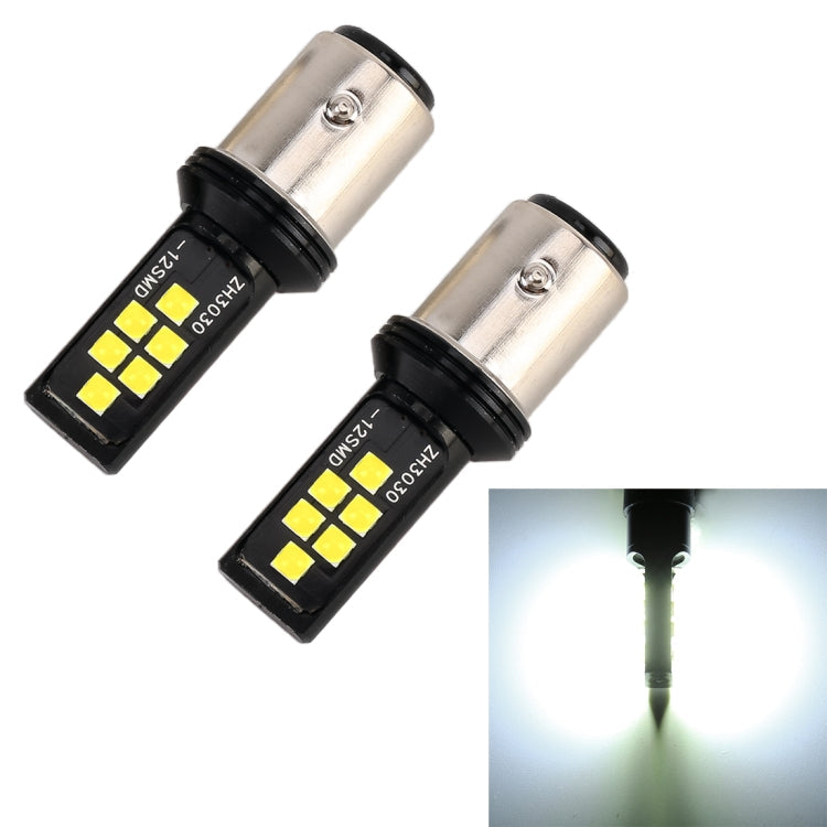 2 PCS 1157 DC9-16V / 3.5W Car Auto Brake Lights 12LEDs SMD-ZH3030 Lamps, with Constant Current, 1157, 1157 (White Light) – Durable Build, Easy to Use 1157 (White Light) White Light