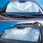 General Purpose Epe Car Sun Visor Before The File, Size: 140cm x 70cm, 140 x 70cm (Silver)