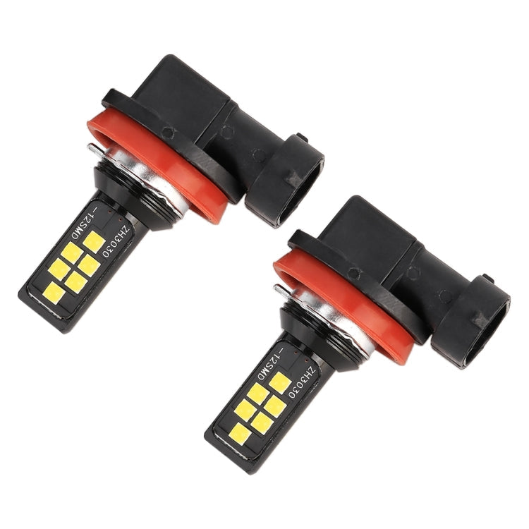 2 PCS H11 DC9-16V / 3.5W / 6000K / 320LM Car Auto Fog Light 12LEDs SMD-ZH3030 Lamps, with Constant Current, H11 – Durable Build, Easy to Use