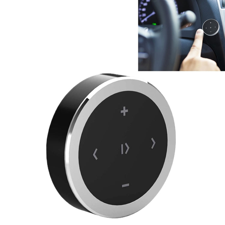 Car Wireless Bluetooth Controller Mobile Phone Multimedia Multi-functional Steering Wheel Remote Controller, RXW-1 (Black), RXW-1 (Silver) – Bluetooth RXW-1 (Silver) without Holder (Silver)