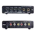 A933 Mini Karaoke Machine System Sound Mixer Amplifier for PC / TV / Mobile Phones, Support RCA in / 2 Channel Mic in, A933