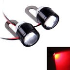 2 PCS 12V 3W Eagle Eyes LED Strobe Light For Motorcycle ，Wire Length: 90cm, Wire Length: 90cm Wire Length: 90cm CMS1033RL