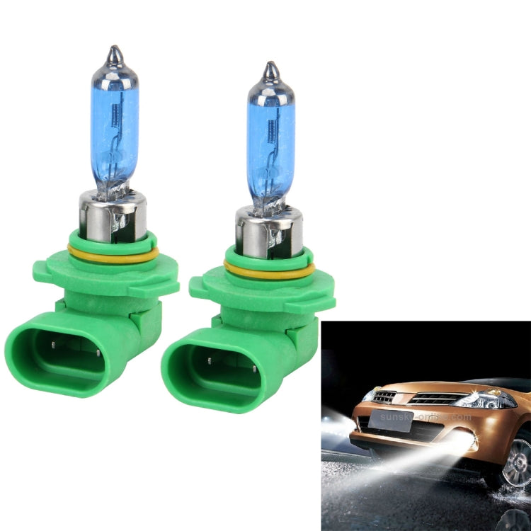 2 PCS 9005 Halogen Head Lamp 12V 100W 2400 LM 5000K Warm White Light, 9005 9005