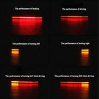 5W 12V 300LM Red+Yellow Light 32 LED Brake lights For Motorcycle, Cable Length:50cm, LED Brake lights