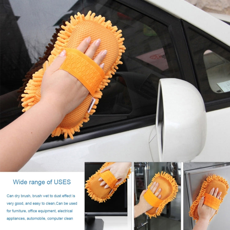 KANEED Ultrafine Fiber Chenille Anthozoan Car Washing Gloves Multi-functional Magic Car Brush (Random Color Delivery), Car Washing Gloves – Durable Build, Easy to Use