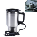 Stainless Steel Electric Smart Mug 12V Car Electric Kettle Heated Mug Car Coffee Cup With Charger Cigarette Lighter Heating Cup Kettle Vacuum Insulated Water Heater Mug, Smart Mug Smart Mug