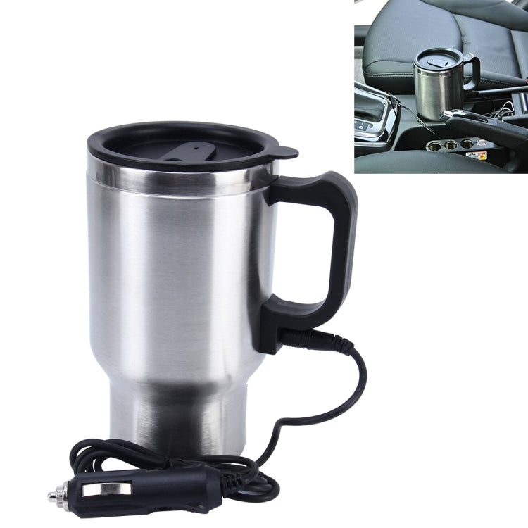 Stainless Steel Electric Smart Mug 12V Car Electric Kettle Heated Mug Car Coffee Cup With Charger Cigarette Lighter Heating Cup Kettle Vacuum Insulated Water Heater Mug, Smart Mug Smart Mug