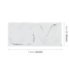 V8 Separate Shape Car Metal Body Decorative Sticker, V8 Separate Shape