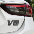 V8 Connect Shape Car Metal Body Decorative Sticker, Size : L, V8 Connect Shape, Size : L (Black), V8 Connect Shape, Size : L (Silver) V8 Connect Shape, Size : L (Black) Black