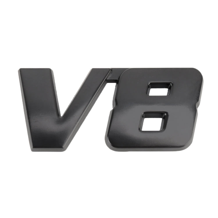 V8 Connect Shape Car Metal Body Decorative Sticker, Size : S, V8 Connect Shape, Size : S (Black) – Durable Build, Easy to Use