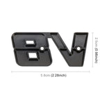 V8 Connect Shape Car Metal Body Decorative Sticker, Size : S, V8 Connect Shape, Size : S (Black) – Durable Build, Easy to Use