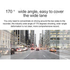 V100 7 inch LCD Touch Screen Rear View Mirror Car Recorder with Separate Camera, 170 Degree Wide Angle Viewing, Support Night Vision / Loop Video / Motion Detection / G-Sensor / TF Card, 7 inch