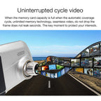 V100 7 inch LCD Touch Screen Rear View Mirror Car Recorder with Separate Camera, 170 Degree Wide Angle Viewing, Support Night Vision / Loop Video / Motion Detection / G-Sensor / TF Card, 7 inch