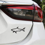 Shark Shape Car Metal Body Decorative Sticker, Shark Shape Shark Shape