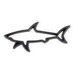 Shark Shape Car Metal Body Decorative Sticker, Shark Shape