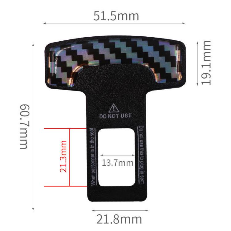 2 in 1 Car Carbon Fibre Safety Seat Belt Buckle Clip, Seat Belt Buckle Clip – Durable Build, Easy to Use