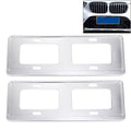 2 PCS Car License Plate Magnesium Alloy Bracket Frame Holder Stand Mount(Silver), Magnesium Alloy Bracket Magnesium Alloy Bracket