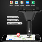 BT06 Dual USB Charging Smart Bluetooth 4.0 + EDR FM Transmitter MP3 Music Player Car Kit with 1.3 inch LED Screen, Support Bluetooth Call, TF Card & U Disk, BT06
