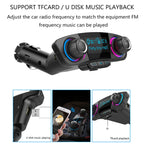 BT06 Dual USB Charging Smart Bluetooth 4.0 + EDR FM Transmitter MP3 Music Player Car Kit with 1.3 inch LED Screen, Support Bluetooth Call, TF Card & U Disk, BT06