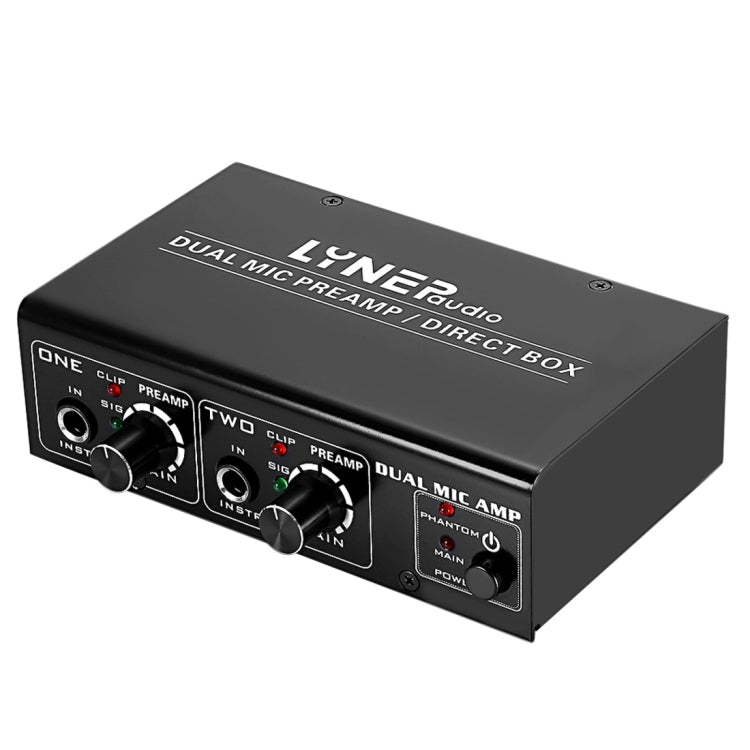 LINEPAUDIO A961 2-Channel Microphone Amplifier Electric Guitar Electric Bass Amplifier, A961 A961