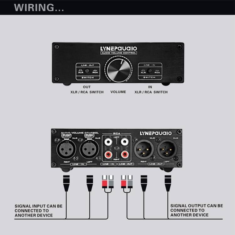 LINEPAUDIO A967 Full-balanced Passive PreAmp Active Speaker Two-channel Volume Controller, A967 – TPU