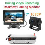 PZ612-2AHD IP67 120 Degree Car AHD 1080P 2 Megapixels 7 inch Front and Rear Double Recording 2 Way Rearview Mirror Monitor, Night Vision Full Color, with Video Function, PZ612-2AHD