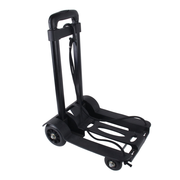 Lightweight Portable Folding Luggage Carts Travel Trolley with Rope Default Title