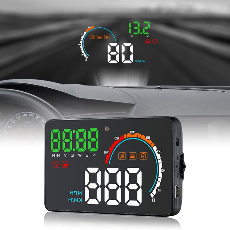 Q5 GPS 4 inch Vehicle-mounted Head Up Display Security System, Support Running Speed & Direction & Distance / Driving Kilometres /, Q5 Q5