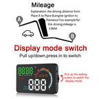Q5 GPS 4 inch Vehicle-mounted Head Up Display Security System, Support Running Speed & Direction & Distance / Driving Kilometres /, Q5