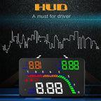 T100 OBD2 4 inch Vehicle-mounted Head Up Display Security System, Support Car Speed / Engine Revolving Speed Display / Instantaneous Fuel Consumption / Detection and Elimination Fault Code, T100