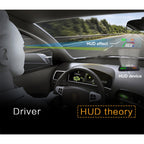 T100 OBD2 4 inch Vehicle-mounted Head Up Display Security System, Support Car Speed / Engine Revolving Speed Display / Instantaneous Fuel Consumption / Detection and Elimination Fault Code, T100