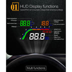 T100 OBD2 4 inch Vehicle-mounted Head Up Display Security System, Support Car Speed / Engine Revolving Speed Display / Instantaneous Fuel Consumption / Detection and Elimination Fault Code, T100