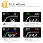T100 OBD2 4 inch Vehicle-mounted Head Up Display Security System, Support Car Speed / Engine Revolving Speed Display / Instantaneous Fuel Consumption / Detection and Elimination Fault Code, T100