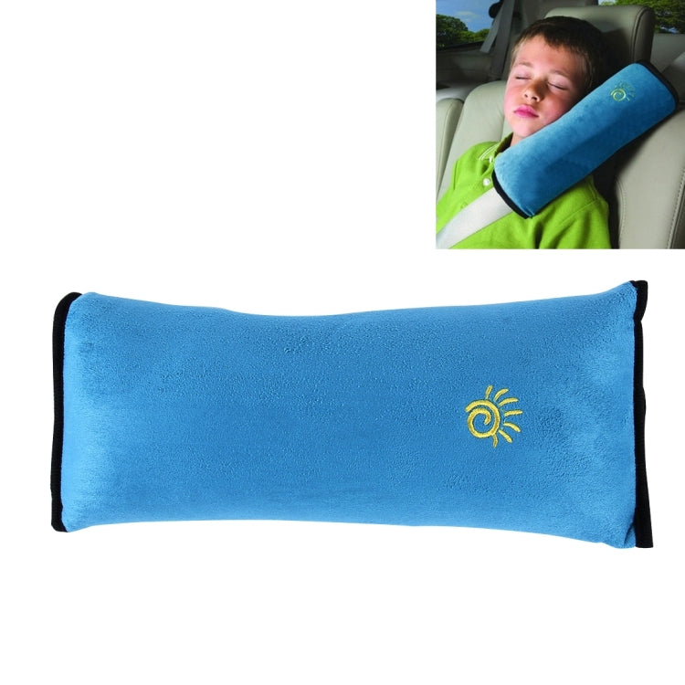 2 PCS Children Baby Safety Strap Soft Headrest Neck Support Pillow Shoulder Pad for Car Safety Seatbelt – Durable Build, Easy to Use Blue