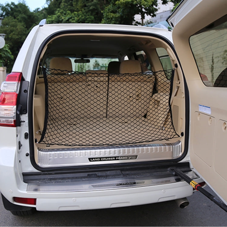 4 Hook Vehicle Universal Fit Trunk Mesh Cargo Storage Organizer Car Van SUV Back Item Net, Car Van SUV Back Item Net Car Van SUV Back Item Net