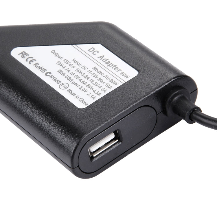 Laptop Notebook Power 90W Universal Car Charger with 8 Power Adapters & 1 USB Port for Samsung, Sony, Asus, Acer, IBM, HP, Lenovo, Car Charger – Durable Build, Easy to Use