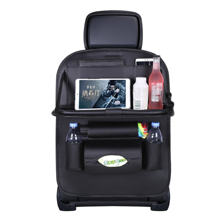 Multifunction Car Seat Pockets Folding Storage Bag Black