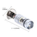 H1 100W 850 LM 7000K 20 SMD-2828-LEDs Car Fog Lights, DC 12-24V, H1 – Durable Build, Easy to Use