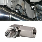 90 Degree Car Oxygen Sensor Spacer Engine Light CEL Check Bung Mini Catalytic Converter M18 x 1.5, 90 Degree 90 Degree