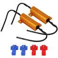 2 PCS Car Canbus Error Canceller Decoder Load Resistor LED 50W 6 Ohm No Blinking Decoder, 50W 6 Ohm 50W 6 Ohm
