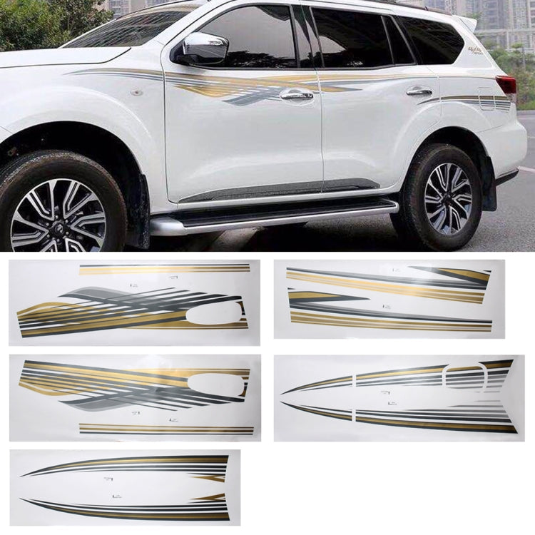 5 PCS SUV Body Decorative Strip Brand Car Streamline Shining Sticker for Nissan TERRA 2019 – Waterproof, For Nissan TERRA 2019 For Nissan TERRA 2019