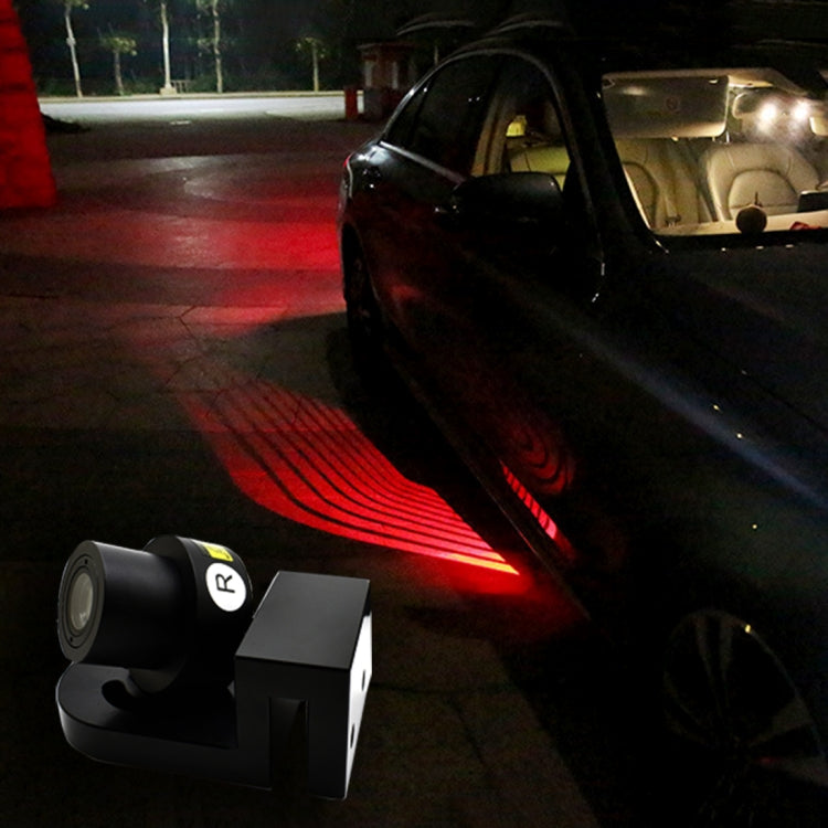 2 PCS DC 8-36V Ghost Shadow Courtesy Angel Wings Projection Lamp Car Door LED Welcome Lights, Cold Blue, Blue, Red, White – Durable Build, Easy to Use Red Red