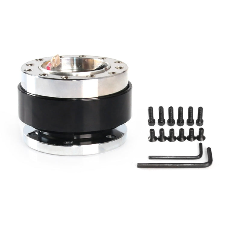 Universal 60mm Car Steering Wheel Quick Release HUB Racing Adapter Snap Off Boss Kit – Durable Build, Easy to Use Black