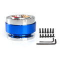 Universal 60mm Car Steering Wheel Quick Release HUB Racing Adapter Snap Off Boss Kit Blue